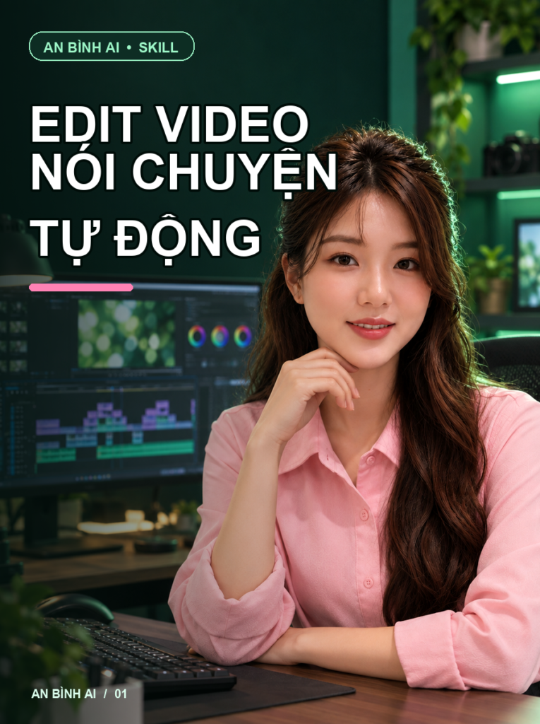 Edit video nói chuyện tự động — An Bình AI