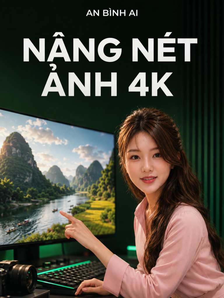 Tăng nét & độ phân giải ảnh 4K — An Bình AI